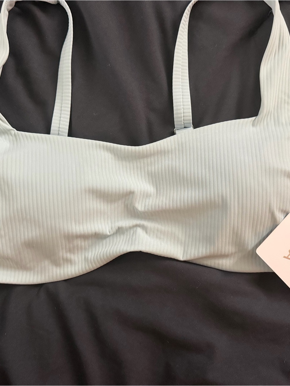 Athleta Ribbed Bralette in Light Mint